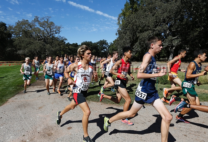2015SIxcHSSeeded-033.JPG - 2015 Stanford Cross Country Invitational, September 26, Stanford Golf Course, Stanford, California.